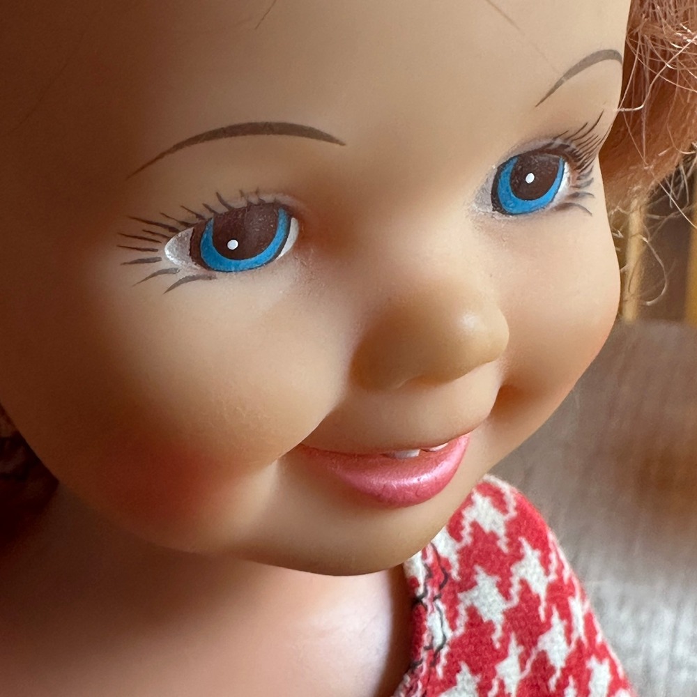 Vintage 1972 Ideal Cinnamon Doll 12" Crissy Family Grow Hair Works Redhead IDEAL